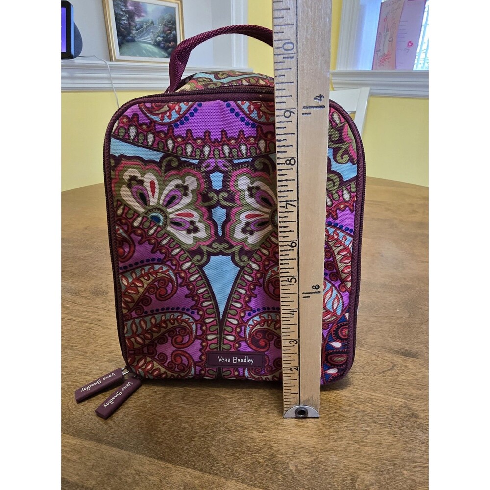 Vera Bradley Lighten Up Lunch Bag Box Resort Medallion Pink Floral Paisley - Picture 6 of 17